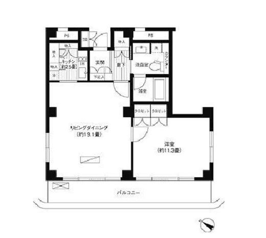 ヒューリック浅草一丁目 805 間取り図