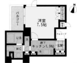 エスティメゾン哲学堂 102 間取り図