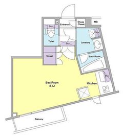 アジールコート西馬込 203 間取り図