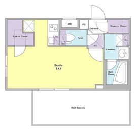 アジールコート西馬込 406 間取り図