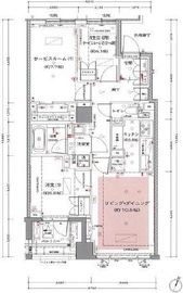 グランスイート広尾 4階 間取り図