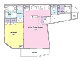 アジールコート西馬込 216 間取り図