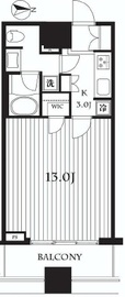 コンシェリア西新宿タワーズウエスト 15階 間取り図
