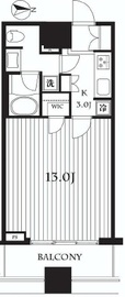 コンシェリア西新宿タワーズウエスト 15階 間取り図