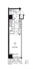 スパシエ日本橋エセンザ 6階 間取り図