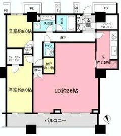 ザ・東京タワーズ ミッドタワー 58階 間取り図