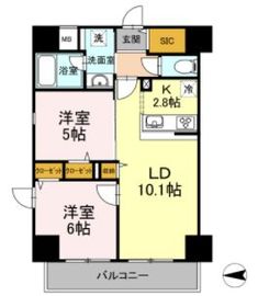 D-room早稲田 201 間取り図