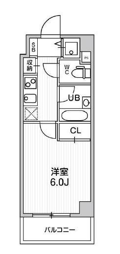 コンシェリア新橋 9階 間取り図