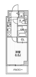 コンシェリア新橋 9階 間取り図