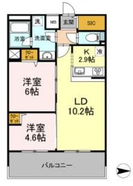 D-room早稲田 1203 間取り図