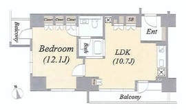 アクシア麻布 6階 間取り図