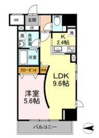 D-room早稲田 205 間取り図