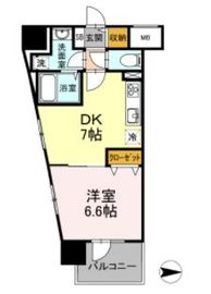 D-room早稲田 104 間取り図