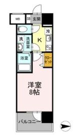 D-room早稲田 407 間取り図