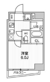 コンシェリア新橋 13階 間取り図