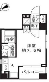 銀座二丁目レジデンス 3階 間取り図