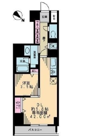 アーク銀座京橋 301 間取り図