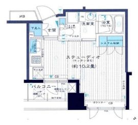 ヴォアール日本橋人形町 3階 間取り図