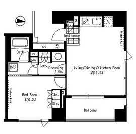 パークアクシス渋谷神南 1104 間取り図