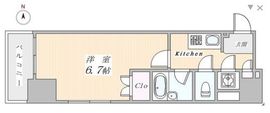 グラーサ銀座イースト 8階 間取り図