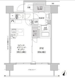 パークハビオ渋谷本町レジデンス 1210 間取り図