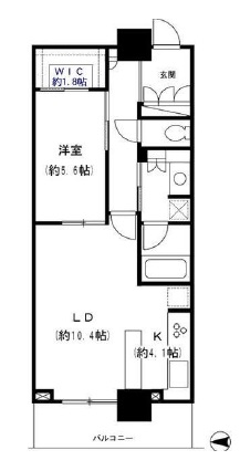 ベイクレストタワー 5階 間取り図