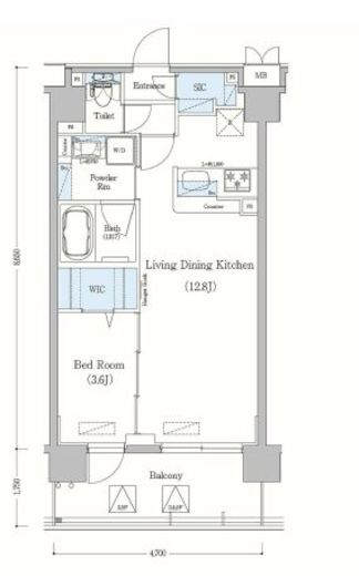 アーバネックス森下2 404 間取り図
