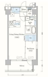 アーバネックス森下2 205 間取り図