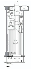メゾンカルム西新宿 409 間取り図