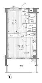 メゾンカルム西新宿 107 間取り図