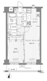 メゾンカルム西新宿 304 間取り図