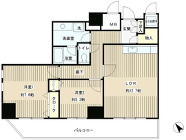 トレステージ目黒 1104 間取り図