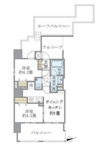 Premier市谷薬王寺 (プルミエ市谷薬王寺) 1302 間取り図