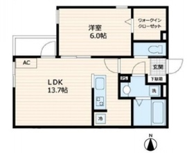 渋谷西原レジデンス 204 間取り図