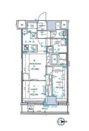 エル・グランジュテ新宿 12階 間取り図