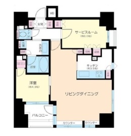 プレサンスロジェ八丁堀 702 間取り図