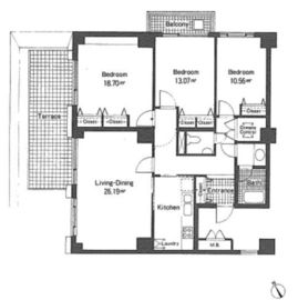 高輪第一マンションズ 210 間取り図