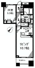 レジディア日本橋馬喰町 308 間取り図