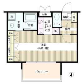 アゼリアテラス新宿 4階 間取り図