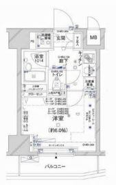 コンシェリア新橋 4階 間取り図