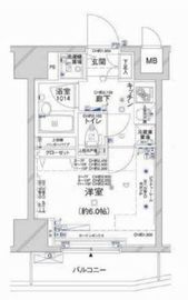 コンシェリア新橋 4階 間取り図