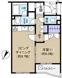 エルミタージュ参宮橋 412 間取り図