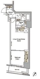 ザ・パークハビオ日本橋小伝馬町 204 間取り図