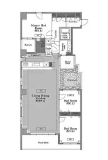 メゾン・ド・コリーヌ市ヶ谷 512 間取り図