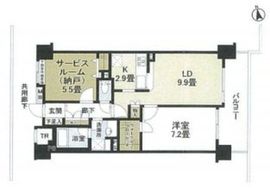 シティハイツ麻布十番 4階 間取り図