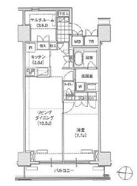 ブリリアイスト東雲キャナルコート 513 間取り図