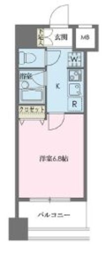 ドゥーエ新川 604 間取り図