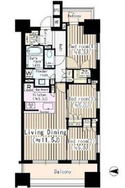 ザ・パークハウス山吹神楽坂 11階 間取り図