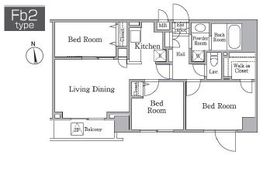 レジディア西小山 314 間取り図