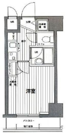 グランド・ガーラ麻布十番 6階 間取り図